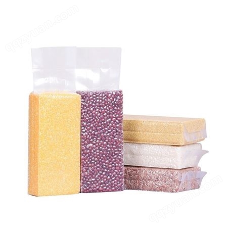 米砖真空袋加厚大米包装袋 五谷杂粮塑料食品风琴袋定制