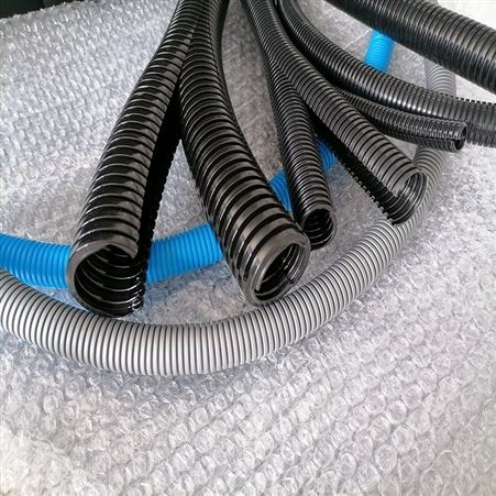 丽水加工口线束保护管 厂家 双拼剖开型塑料波纹管AD31.4黑