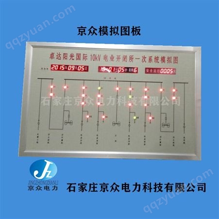 JZ-LEDMNP003电力模拟盘配电室模拟屏京众灯光显示模拟屏