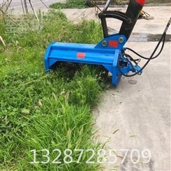挖机改装液压绿篱机 生产园林绿化草坪修剪机 斜坡芦苇割草机