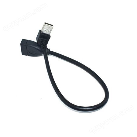 厂家供应USB公对母延长线USB转接线左弯右弯转接线90度USB延长线