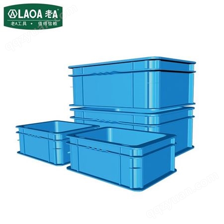 老A（LAOA）加强型可堆周转箱物流箱便携式收纳箱搬运箱400x300x280mm LA143285