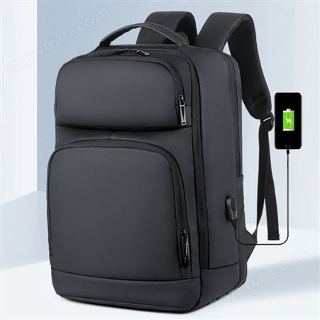 男士双肩大容量商务出差旅行休闲包15.6寸电脑包礼品定制