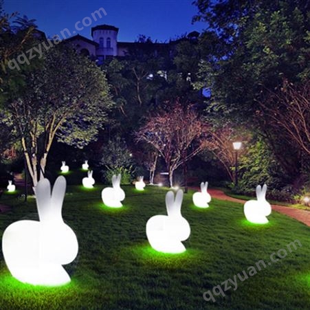 LED月兔灯 彩色焕彩变化 户外装饰装置灯 公园庭院幼儿园湿地草坪装饰