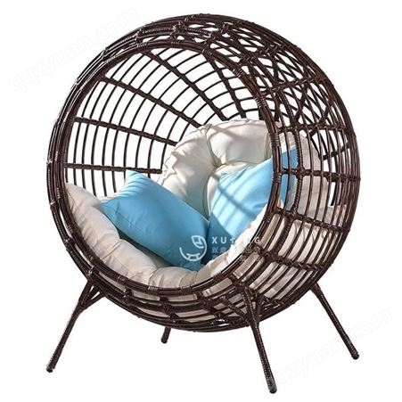 阳台庭院桌椅室内吊篮躺床沙发鸟巢创意藤椅家具单人藤编懒人躺椅