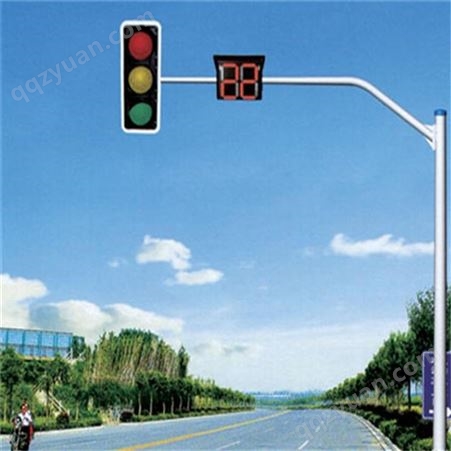 裕正光电 L型信号灯杆八角杆单悬臂信号杆道路交通红绿灯杆杆件