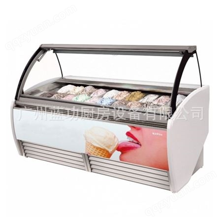 冰激凌展示柜甜品展示柜雪糕展示柜后开门低温零下-18~-22度-国顶商厨
