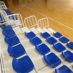 运通体育直销供应 篮球馆低靠背看台座椅 体育馆伸缩看台 彩排室移动座椅