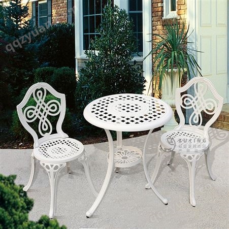 户外铸铝桌椅阳台组合套装欧式别墅室外庭院花园酒吧铁艺休闲桌椅