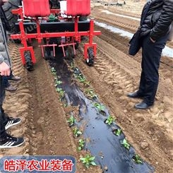 小型自走蔬菜苗移栽机 西兰花栽苗机 工作效率高 皓泽种植机