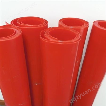 博远 聚氨酯卷材加工定制 耐溶剂缓冲减震 进口PU红色半透明片材