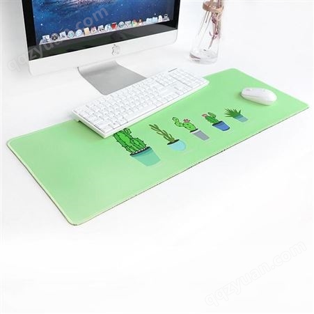 迅想 仙人掌清新简约电脑鼠标垫 办公桌面写字垫 加大加厚LOL游戏鼠标垫 笔记本鼠标垫