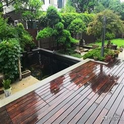 郑州庭院防腐木地板 别墅花园木塑木地板安装