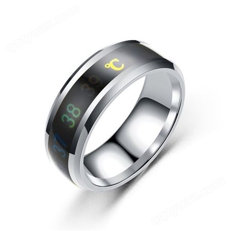 【今泊二】温度可视化健康看的见的温度戒指，厂家直供可测人体温度的智能戒指戒指