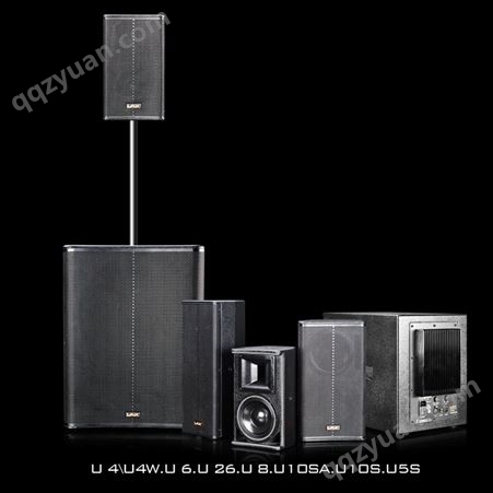 锐丰LAX U8音响音箱 单 8 寸两分频全频音箱 会议系统会议室专用