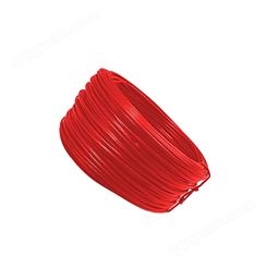 中云智创 塑料PVC扎线1.2镀锌铁丝100米 通信绑扎带圆形铁芯扎丝绑线 红色