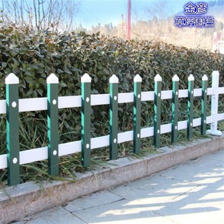 草坪护栏 草坪护栏安装厂家 甘肃社区绿化带围栏 锌钢围墙围栏 金彦 实体厂家