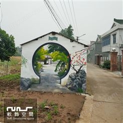 新农村3D立体画、新农村壁画彩绘、美丽乡村文化墙彩绘