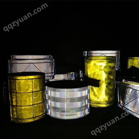 反光彩色晶格带厂家 pvc黄色平面反光衣晶格 反光警示带反光材料