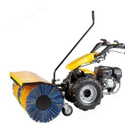 13马力发动机清雪设备 万洁扫雪除雪机 手推式小型扫雪机 多功能滚刷抛雪机