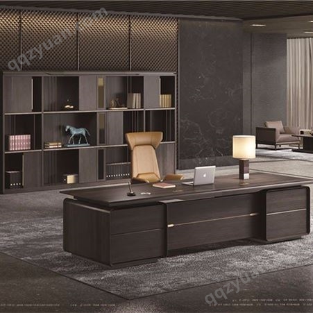 中式办公桌-大班台-办公家具-时尚大气老板大班桌-经理主管桌